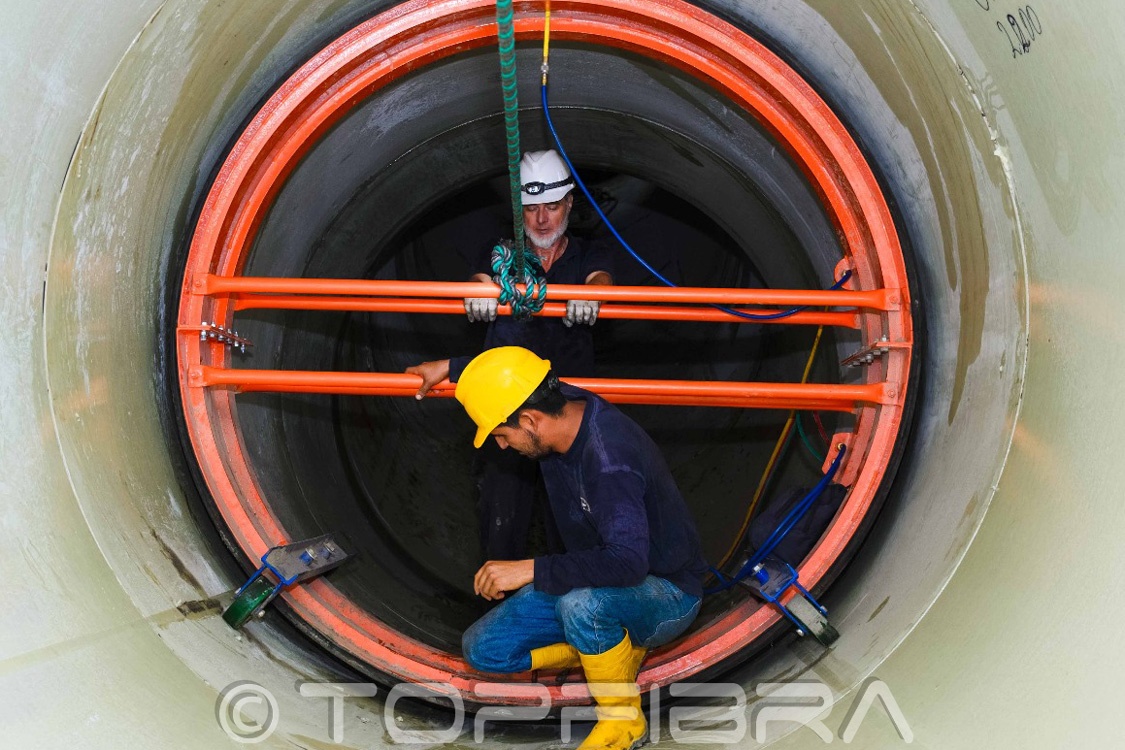 TOPFIBRA supervision inside the pipe