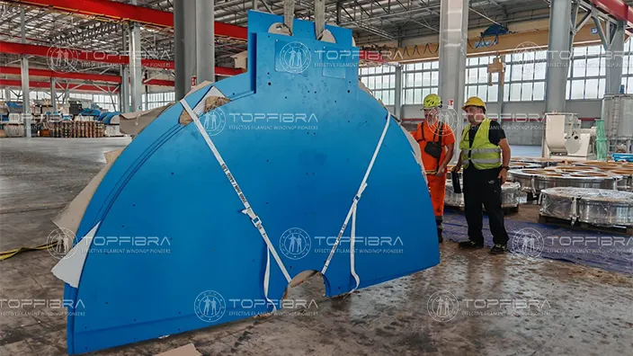 Engineers inspecting before packing for shipment